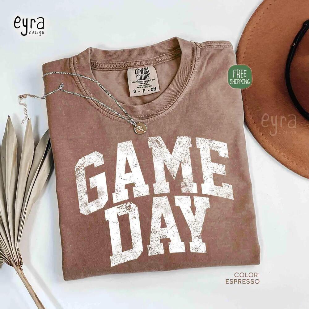 Game Day Football Basketball Volleyball Season Vibes College Team Spirit Tee
